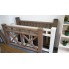 Ограждение террасы Holzhof WoodStyle из ДПК с тиснением "под дерево"